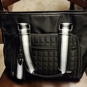 IHKWIP Quilted Convertible On-The-Go Tote ~ Black  NWOT